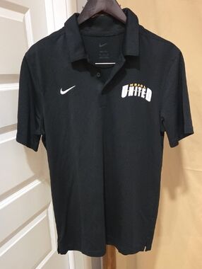 Nike Black Men’s Polo with GLeague United Chest Graphic